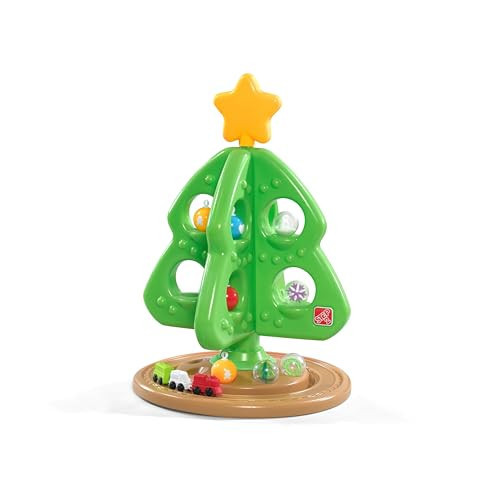 Step2 My First Christmas Tree, Kids Interactive Holiday Tree Toy, 12 Colorful Plastic Ornaments to Decorate, Mini Train Set Circles the Skirt, Made of Durable Plastic, For Toddlers 1.5+ Years Old | Amazon (US)