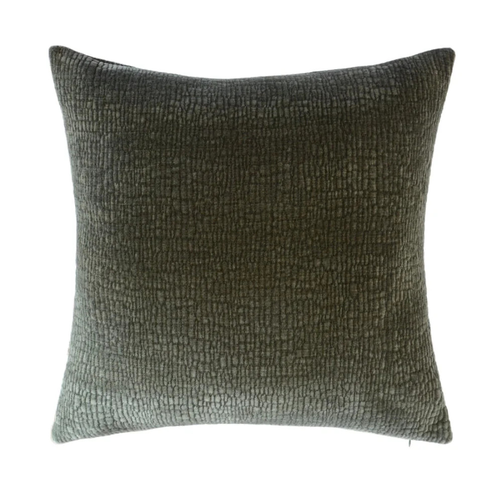 Cloud9 Design Tivoli Beige Velvet Throw Pillow Solid Decorative Accent Cushion | Wayfair North America