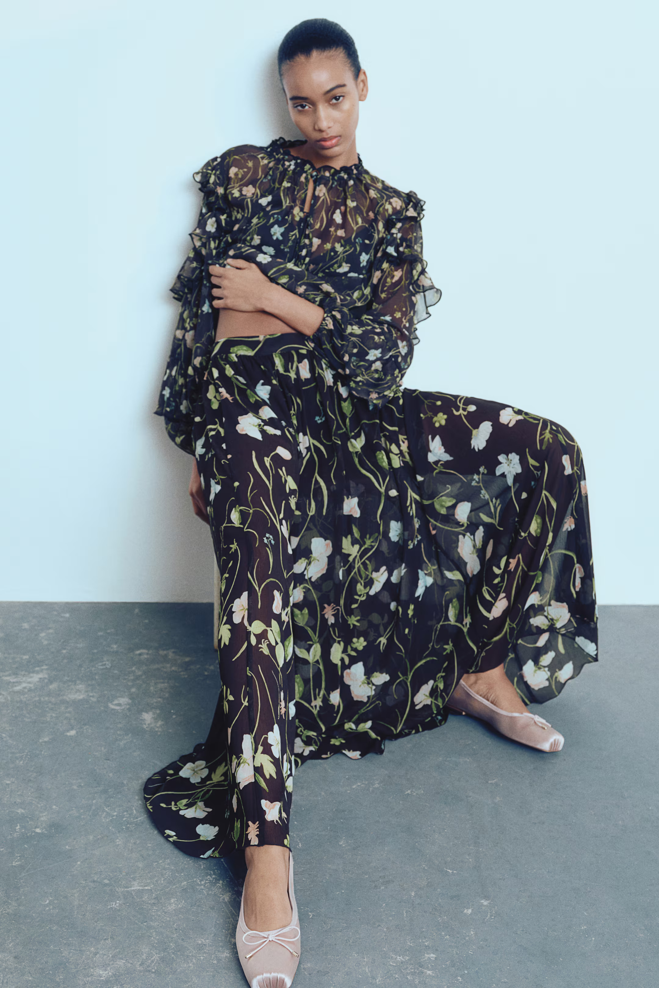 Chiffon Maxi Skirt | H&M (US + CA)