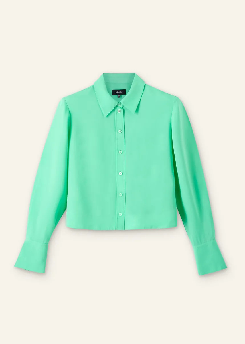 Silk Cropped Shirt | ME+EM US