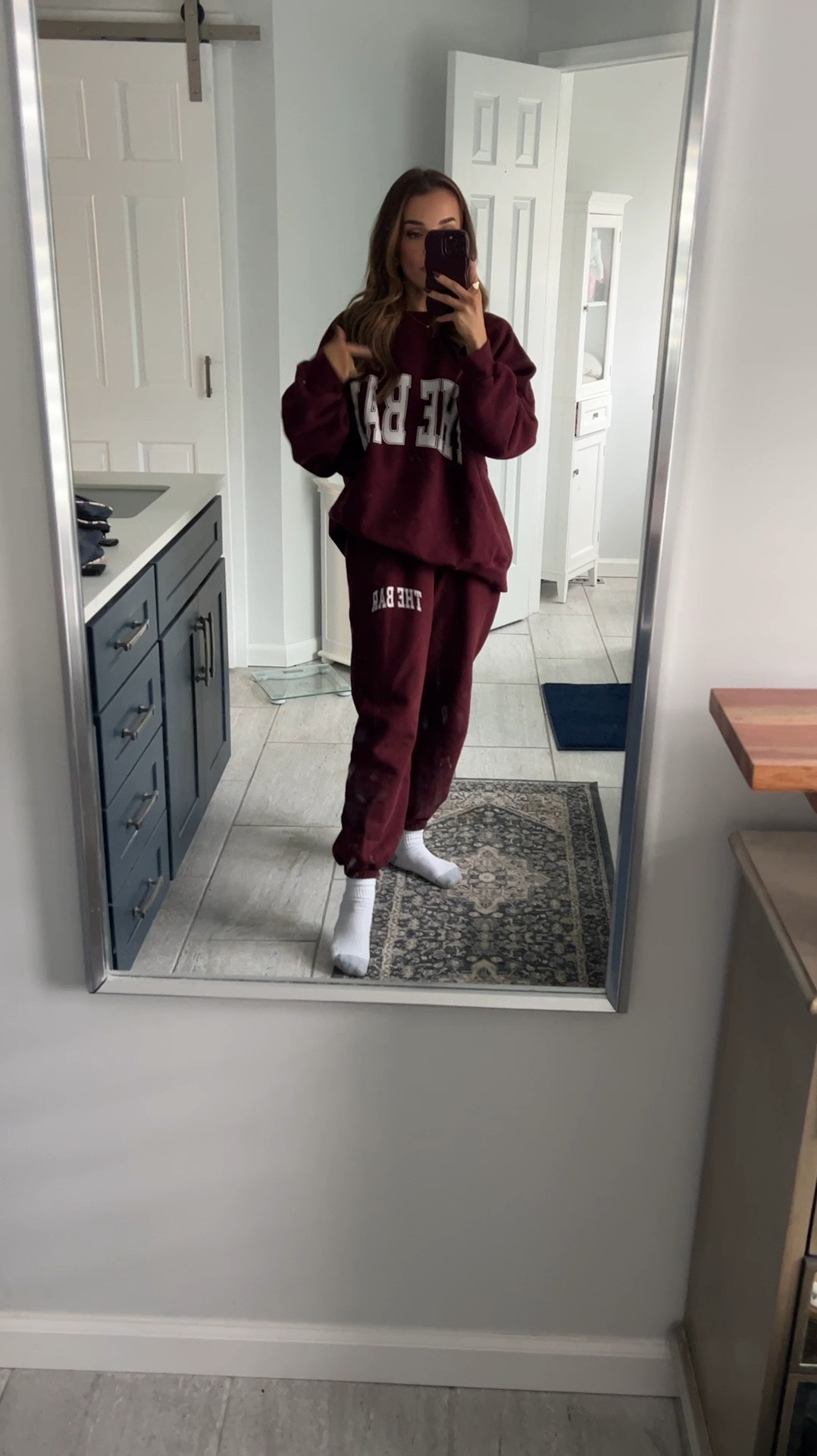 The Bar Varsity Drop is TODAY 11/20 at 12pm EST 

Wearing size XL in the top here and size M in the bottoms. 

#LTKHoliday #LTKCyberWeek #LTKGiftGuide