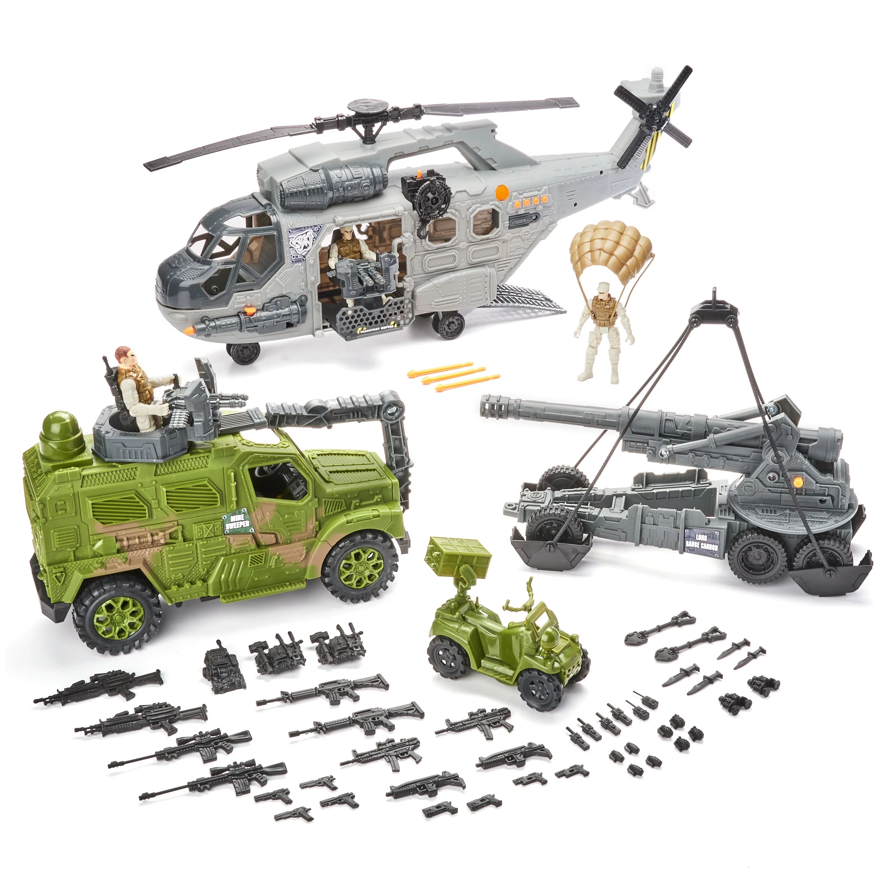 Kid Connection Military Giant Copter Play Set, 57 Pieces - Walmart.com | Walmart (US)