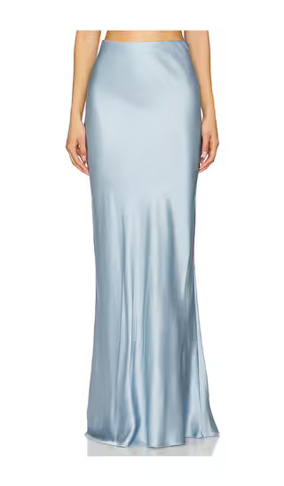 x REVOLVE Charlene Maxi Skirt in Smoky Blue | Revolve Clothing (Global)