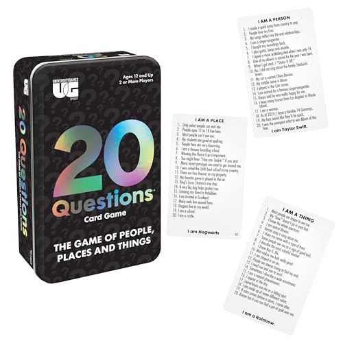 20 Questions Card Game Tin from University Games, for 2 or More Players Ages 12 and Up | Amazon (US)