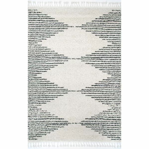 Reserve Moroccan Shag Area Rug in Off-White | Wayfair North America