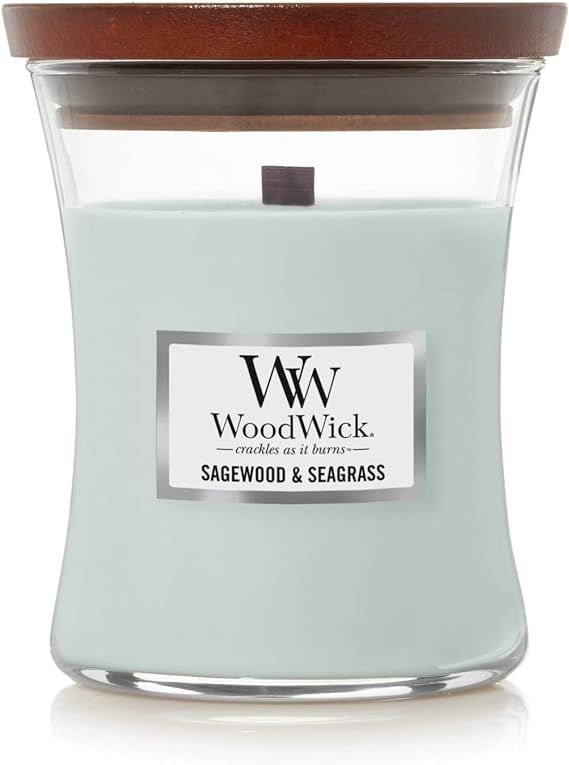 WoodWick Medium Hourglass Candle, Sagewood & Seagrass, 9.7 oz. | Amazon (US)
