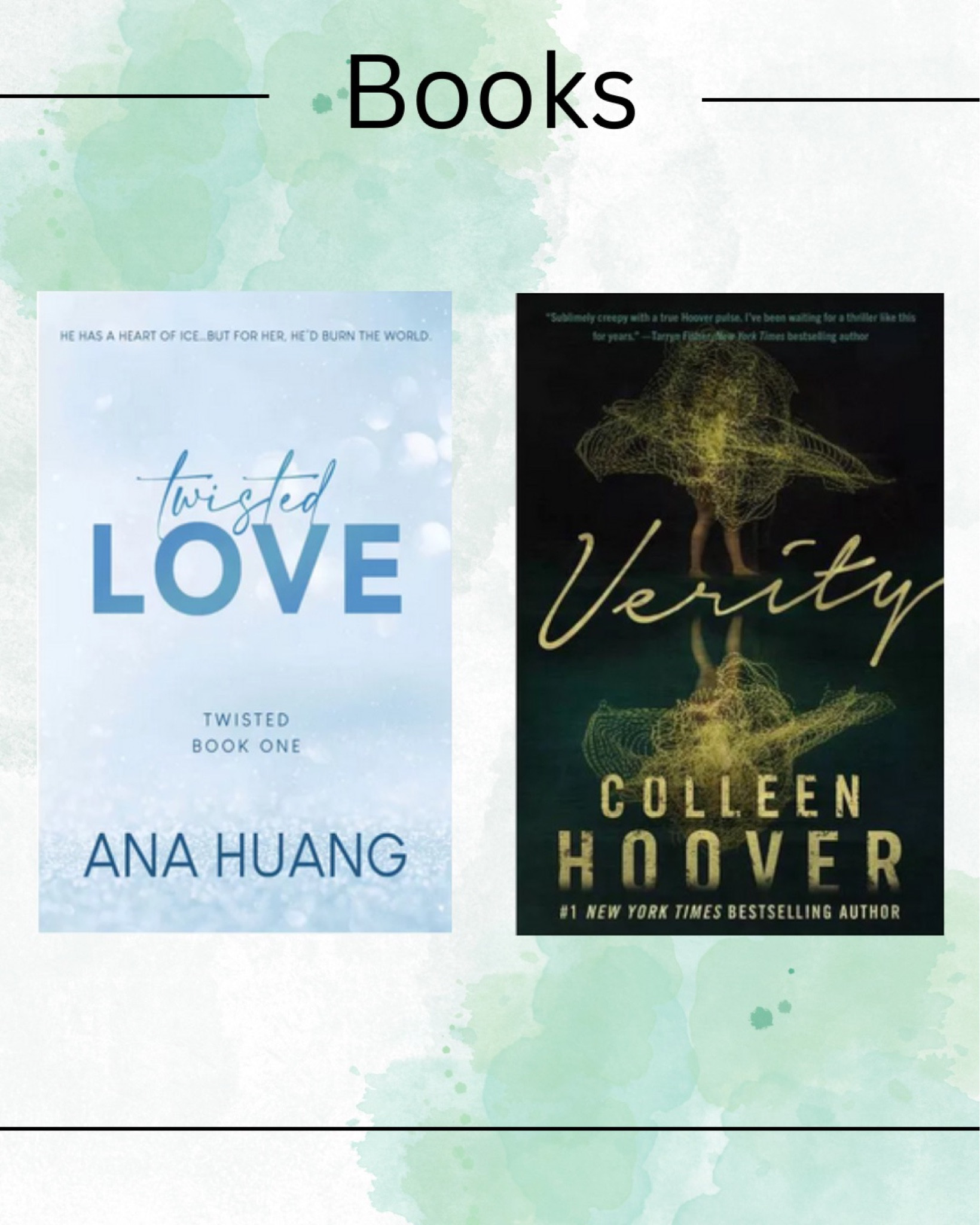 If you love books then check out these trending books at Target.

Books, book, fiction books, booktok, book lover, novel, Christmas gift, secret Santa, gift idea, gift guide, twisted love, Ana huang, verity, colleen hoover 

#books 

#LTKhome #LTKU #LTKfindsunder50