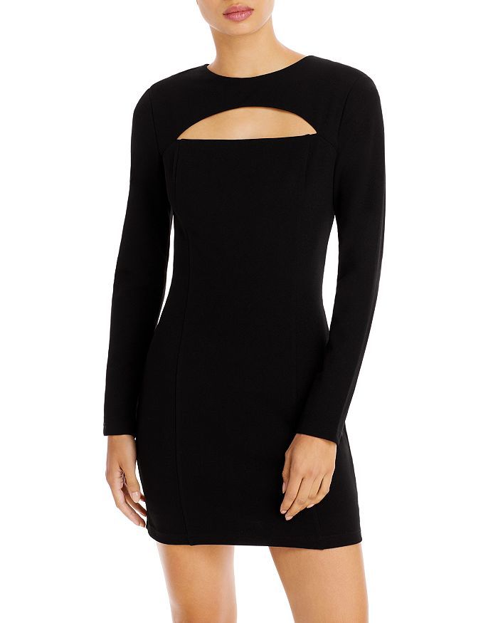 Cut Out Long Sleeve Mini Dress - 100% Exclusive | Bloomingdale's (US)