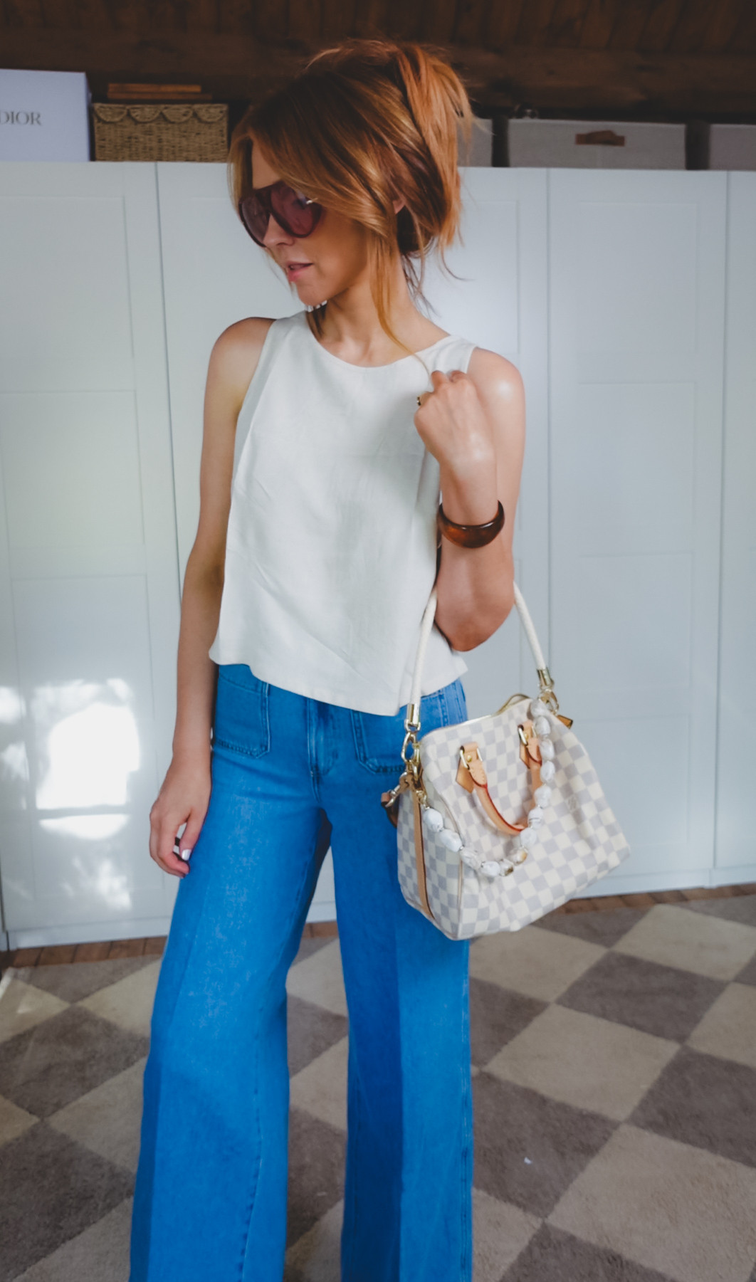 This Amazon tank is 100% LINEN and has a button detail up the back. These jeans give 'mother' vibes but at a better price point. #amazonfashion #casualstyle 

 #LTKOver40 #LTKFindsUnder50 #LTKStyleTip