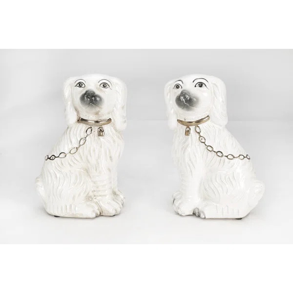2 Piece Staffordshire Dog Figurine Set | Wayfair North America