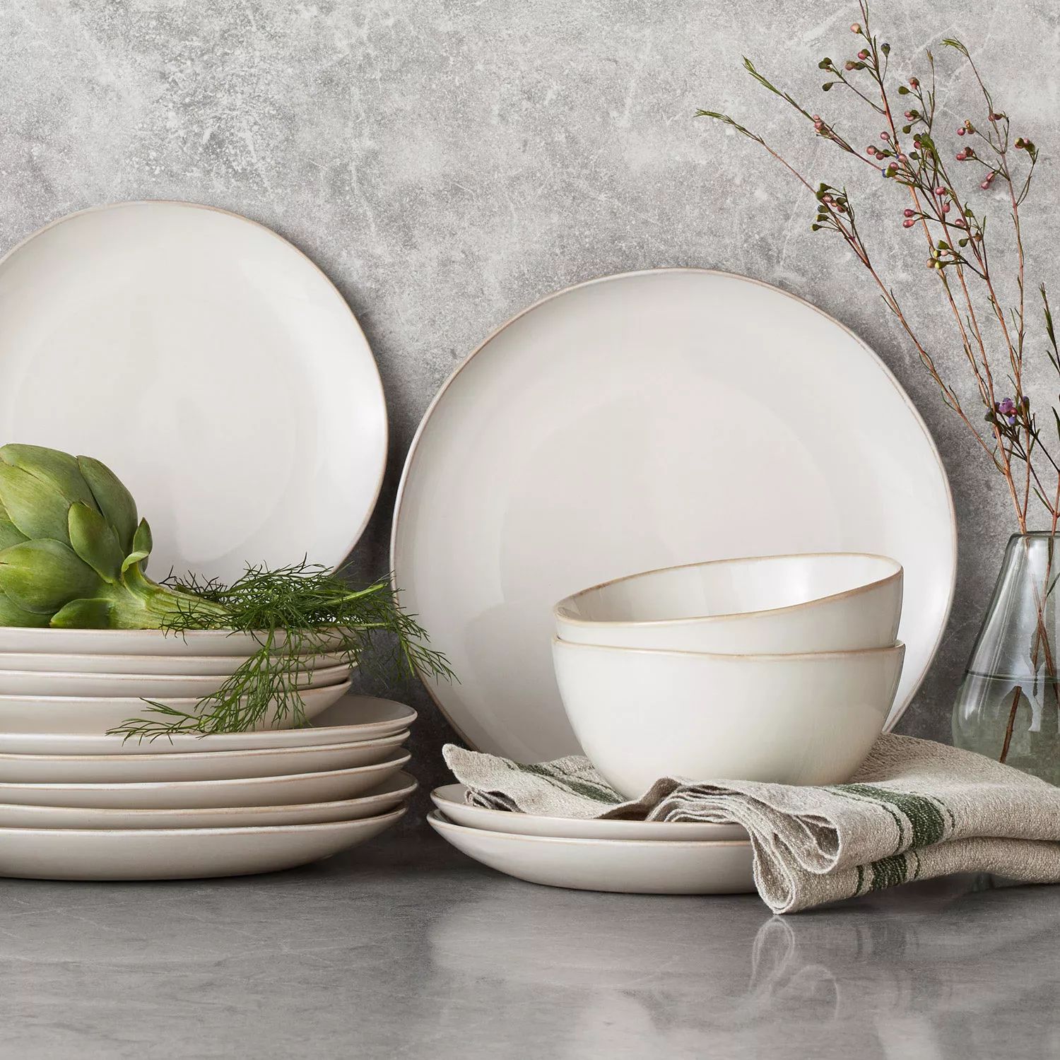 Member's Mark  24 Piece Artisan Collection Stoneware Dinnerware Set | Sam's Club