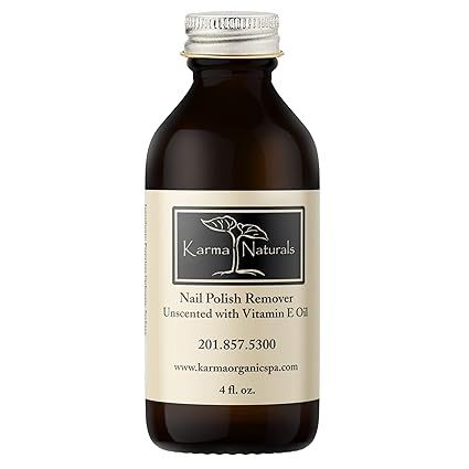 Karma Organic Natural Nail Polish Remover Unscented with Vitamin E Oil - Non Toxic, Vegan, Cruelt... | Amazon (US)