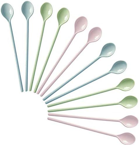 Gohh Long Handle Spoons 7.2 Inch: Latte Machiatto, Tall Iced Tea, Ice Cream Sundae, Coffee or Hot... | Amazon (US)