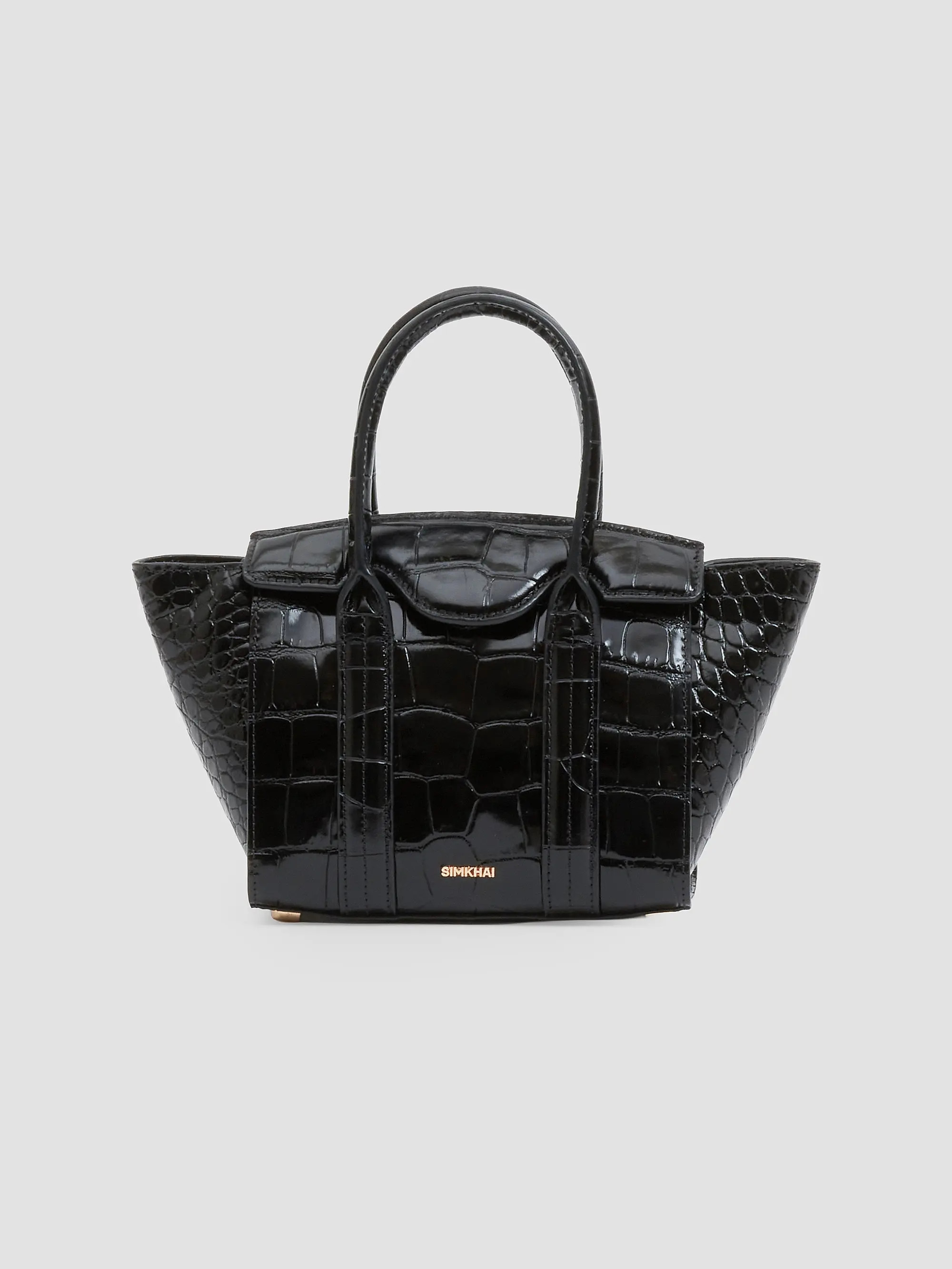 Nicola Mini Croc-Embossed Leather Tote Bag | Saks Fifth Avenue