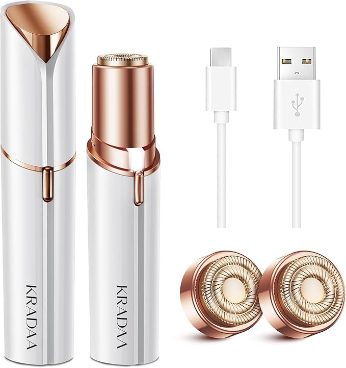 Facial Hair Removal for Women: Rechargeable Hair Removal Device - Painless Womens Face Razor Peac... | Amazon (US)