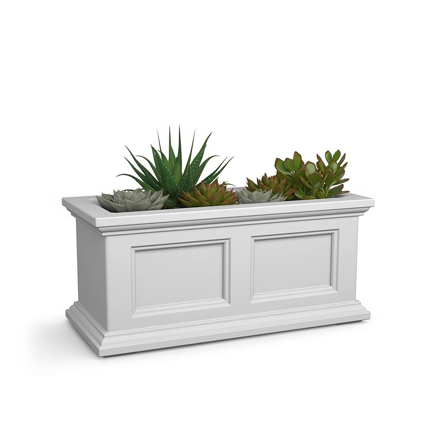 Mayne Fairfield 2-Foot Window Box – Self-Watering, Weather-Resistant Planter for Flowers – Du... | Amazon (US)