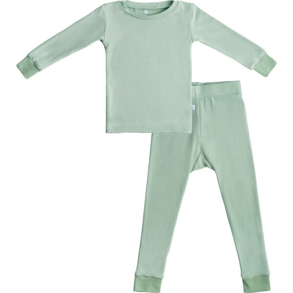 Toddler Bamboo Pajamas, Sage Green | Maisonette