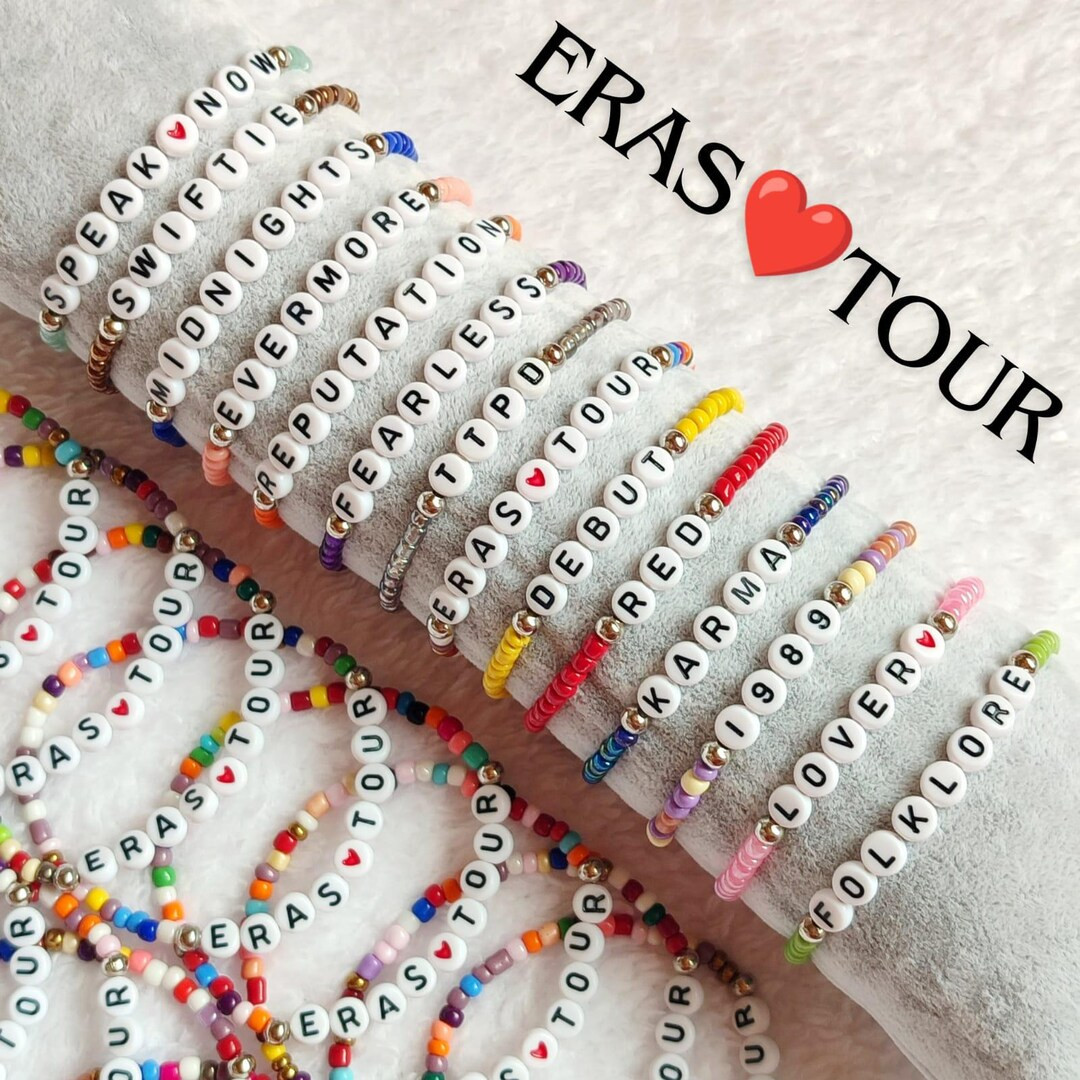 Eras Tour Bracelets/concert Bracelets / Album Bracelets/eras 2024 Concert/ Friendship Exchange Br... | Etsy (US)
