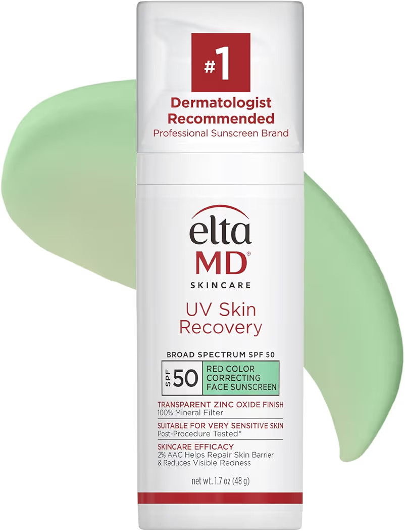 EltaMD UV Skin Recovery Face Sunscreen with Zinc Oxide, All Mineral, Safe for Sensitive Skin SPF ... | Amazon (US)