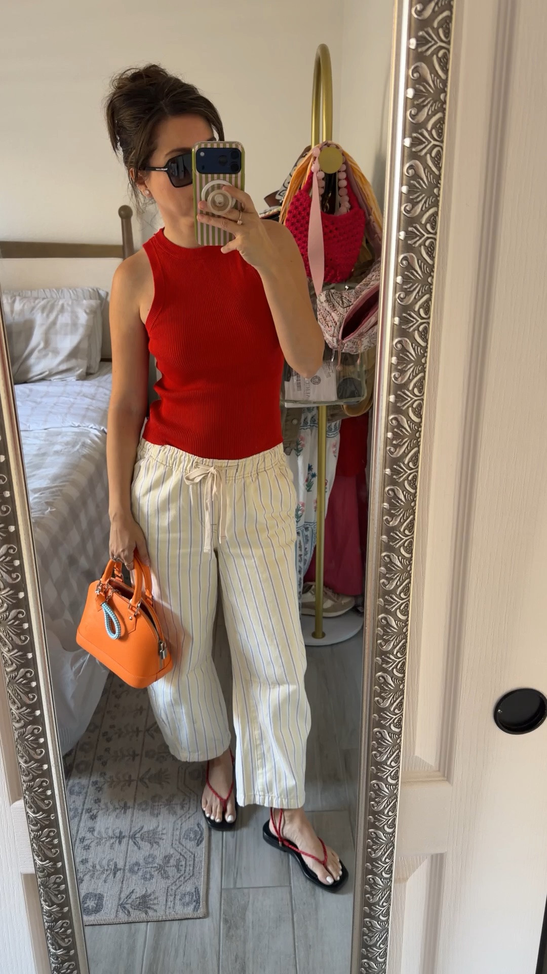 POV: you finally figured out how to wear color without feeling overdressed. These pants are so good for petites and the red tank makes the whole outfit look way more expensive than it is. Casual, fun, and still mom-life approved.

#LTKootd #LTKPetite