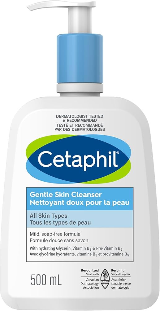 Cetaphil Gentle Skin Cleanser (500ml) - Hydrating Face Wash & Body Wash - Ideal for Sensitive, Dr... | Amazon (CA)