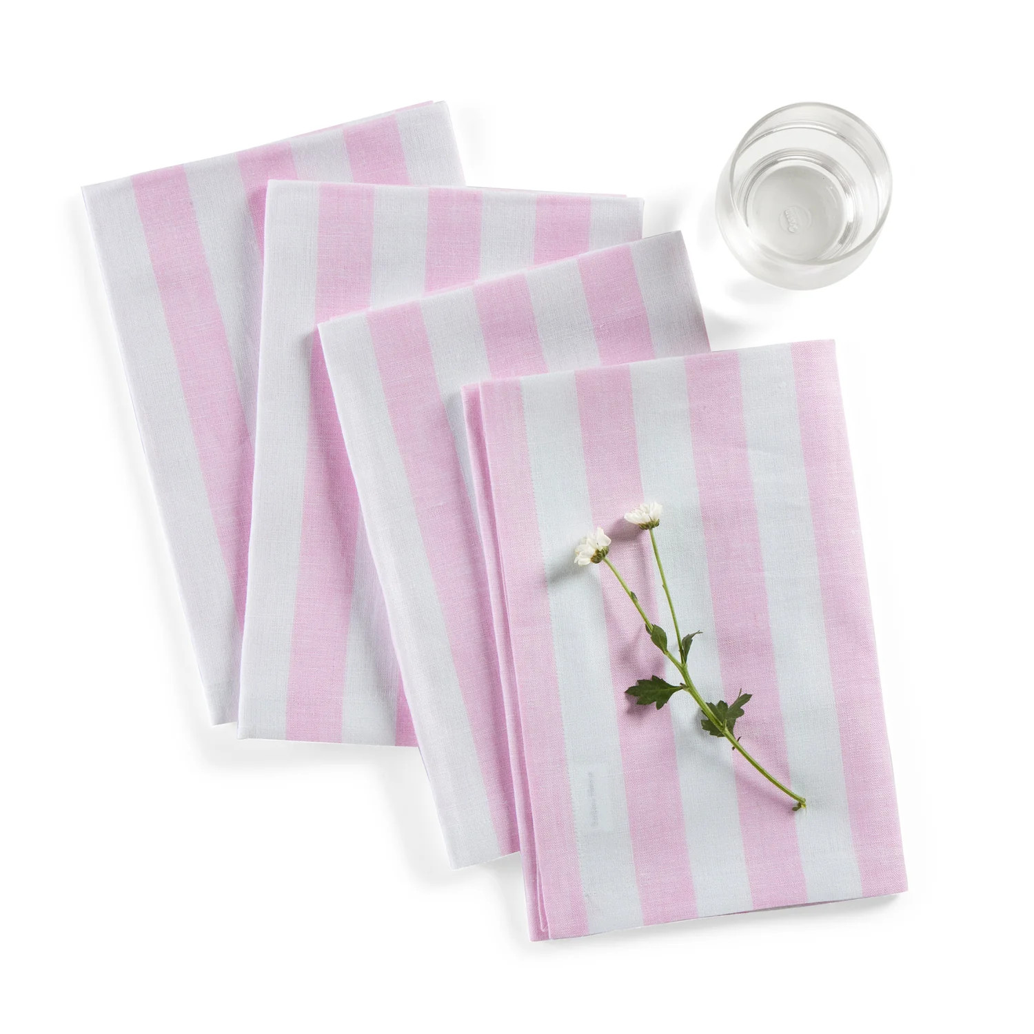 Sorrento Stripe Linen Napkins, Set of 4 | Solino Home