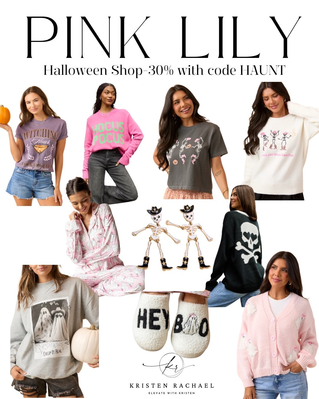 Spooky season is here and I’m obsessed with all these fun finds from Pink Lily! 🎃 From cozy sweaters to cute tees and slippers, there’s something for every Halloween vibe 👻✨

Use code HAUNT to snag 30% off today! 

#pinklily #halloweenvibes #fallfashion #halloweenoutfit #cozyseason #pinklilystyle #spookystyle #momstyle #fallfinds #pinklilyobsessed #halloweenseason #halloweenstyle

#LTKSaleAlert #LTKFindsUnder100 #LTKSeasonal