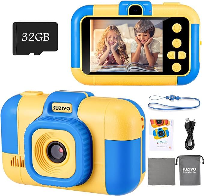 SUZIYO Kids Camera, Digital Video Camcorder Dual Lens 1080P 2.4 Inch HD,Best Birthday Electronic ... | Amazon (US)