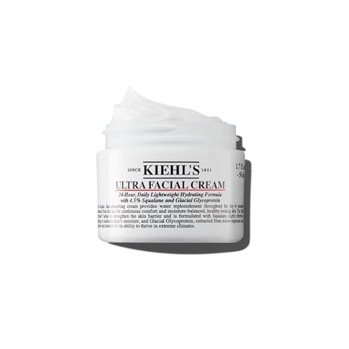 Kiehl's Ultra Facial Cream, with 4.5% Squalane to Strengthen Skin's Moisture Barrier, Skin Feels Softer and Smoother, Long-Lasting Hydration, Easy and Fast-Absorbing, Suitable for All Skin Types | Amazon (US)