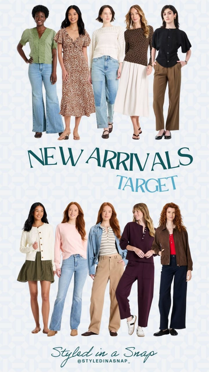 Target new arrivals are giving fall transition perfection. Lace-trim tops, midi dresses, and cozy sweaters, so many pretty pieces!

// Target New Arrivals, Target Fashion Fall, Target Fashion Finds, Target Outfits Women 

 #LTKgrwm #LTKootd #LTKSeasonal