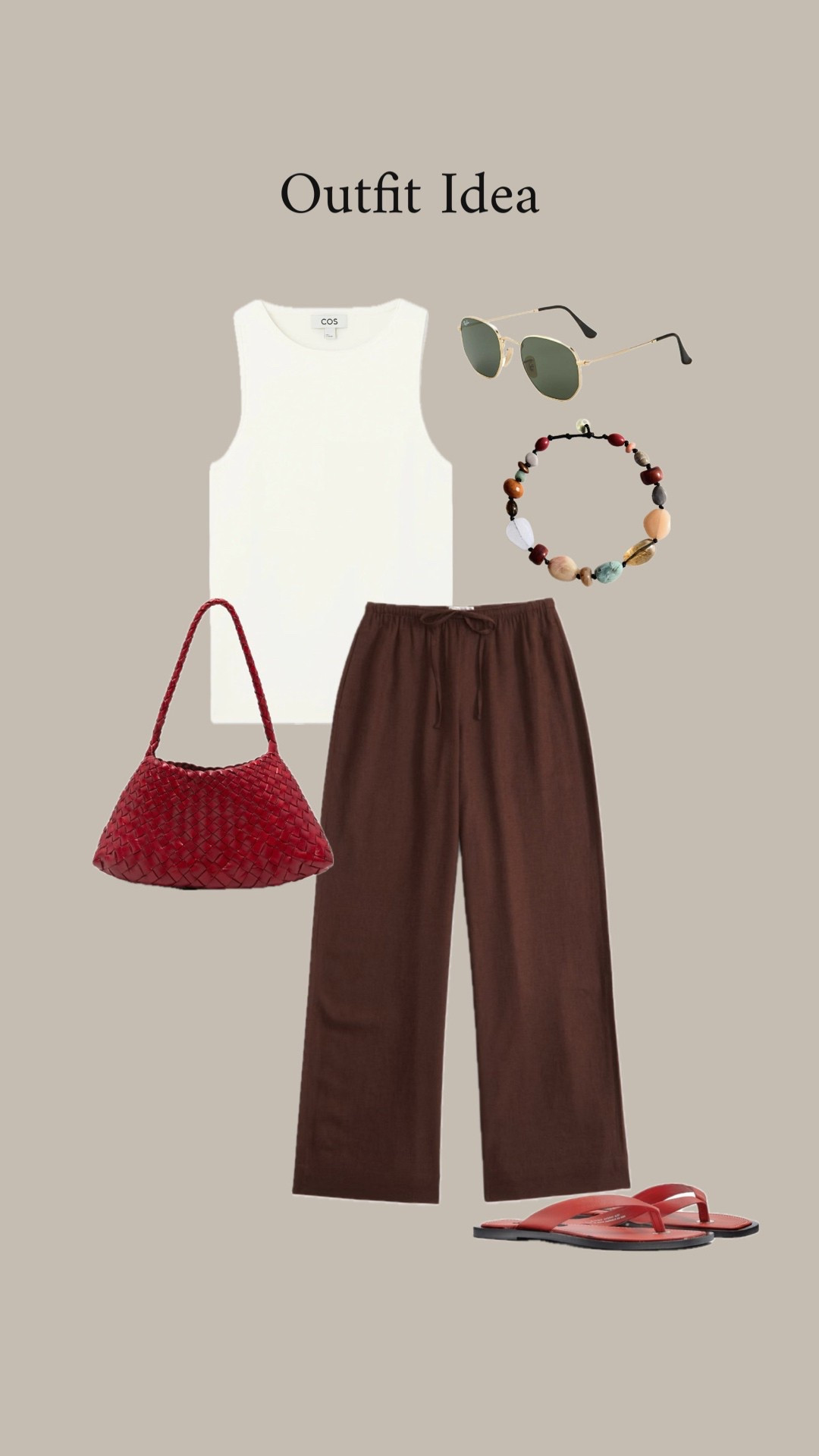 Summer / holiday outfit with brown linen trousers 

#LTKuk #LTKAroundTheWorld #LTKsummer