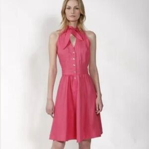 Armani Collezioni Cruise 2010 Button Up Linen Dress IT46 10 Valentine barbiecore | Poshmark