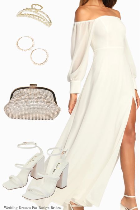 Bride outfit idea from Lulus for a summer bridal shower or rehearsal dinner.

#bridetobe #whitemaxidresses #rehearsaldinnerdress #weddingstyle #affordablestyle

#LTKstyletip #LTKSeasonal #LTKwedding