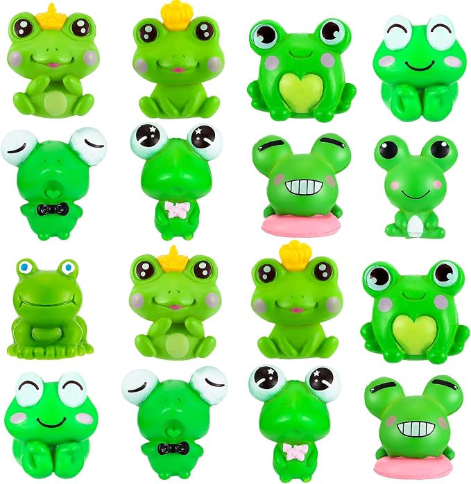 Jetec 45 Pcs Mini Frog Figurines Cute Miniature Plastic Frog Bulk Garden Accessories Animals Mode... | Amazon (US)