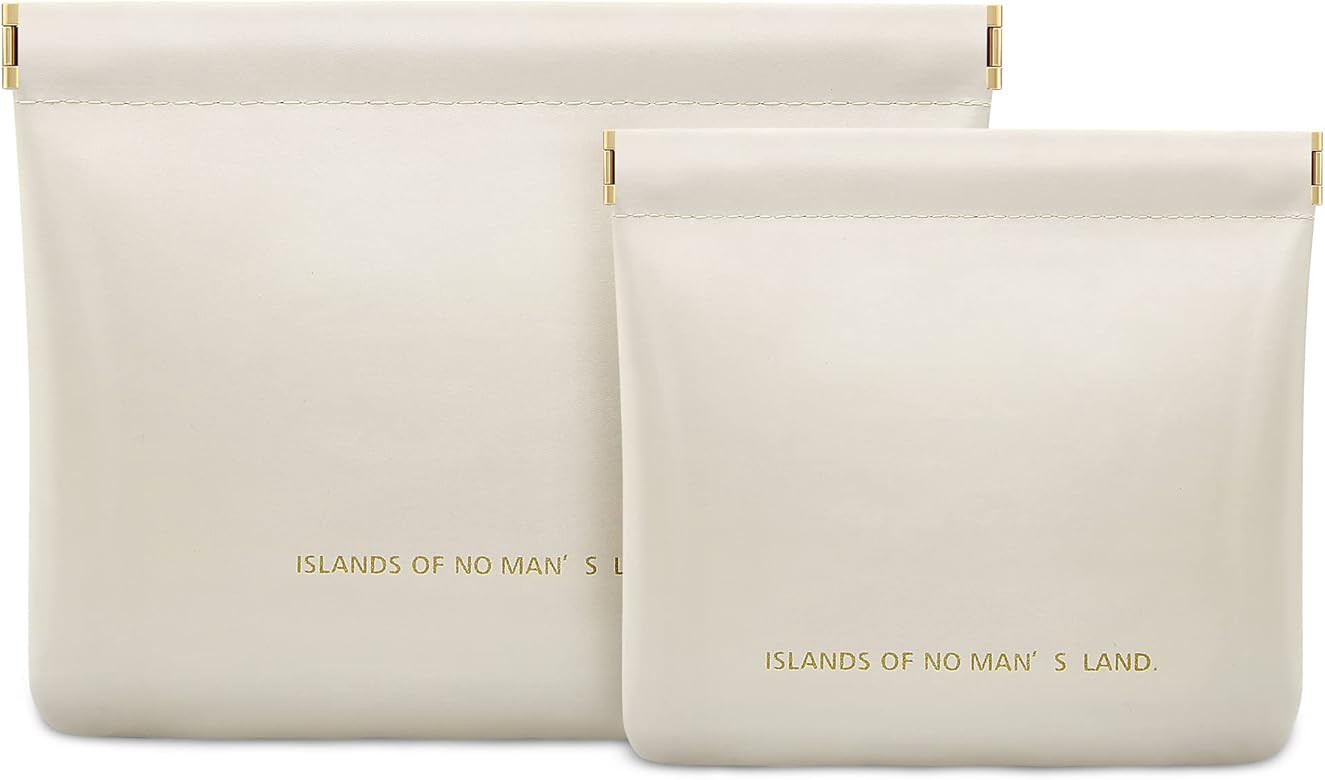 SELLYFELLY Small Cosmetic Bag for Women 2 Pieces Makeup Bag for Purse Travel Makeup Organizer Bag... | Amazon (US)