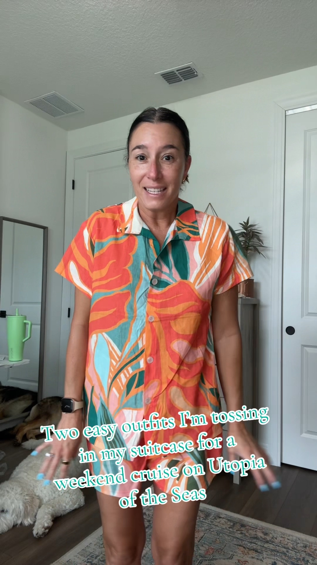 Cruise packing mode: activated! I’m heading out this weekend on Royal Caribbean’s Utopia of the Seas and these two outfits are coming with me. A bold tropical set and a casual chambray romper — both perfect for sunny decks, poolside lounging, or a laid-back dinner look. Easy, comfy, and vacation-approved! @target @cupshe 

#cruisestyle #cruiseoutfits #weekendwear #vacationmode #vacationoutfits  #cruisewear #resortwear

#LTKFindsUnder50 #LTKSeasonal #LTKTravel