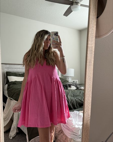 Free People Dupe!!!! This is going to be my go to summer dress. It’s perfect. 

Summer Outfit | Spring Outfit | Flowy Dress | Mini Dress

#LTKfindsunder50 #LTKSeasonal #LTKstyletip