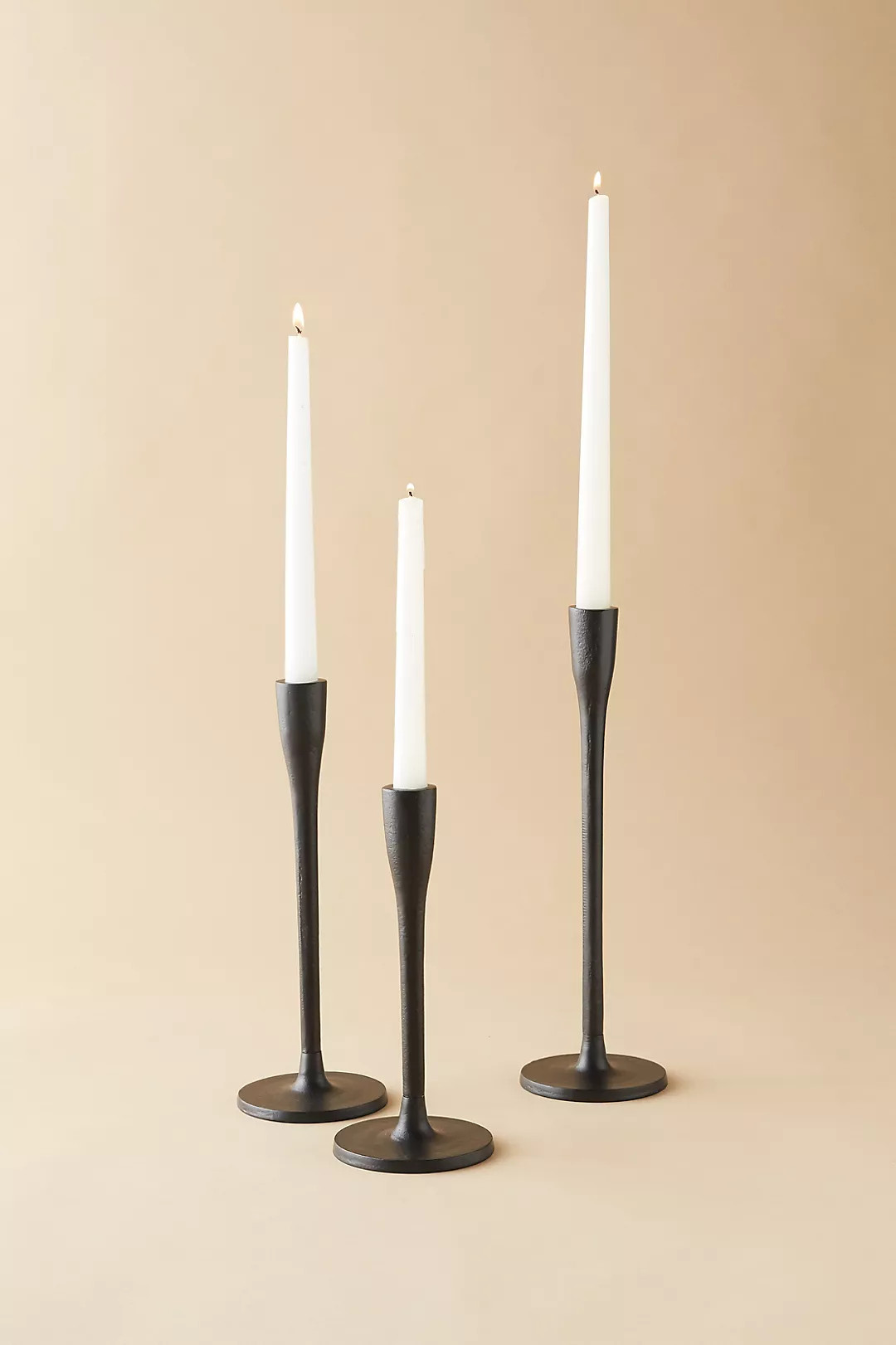 Matte Black Candlestick | Anthropologie (US)