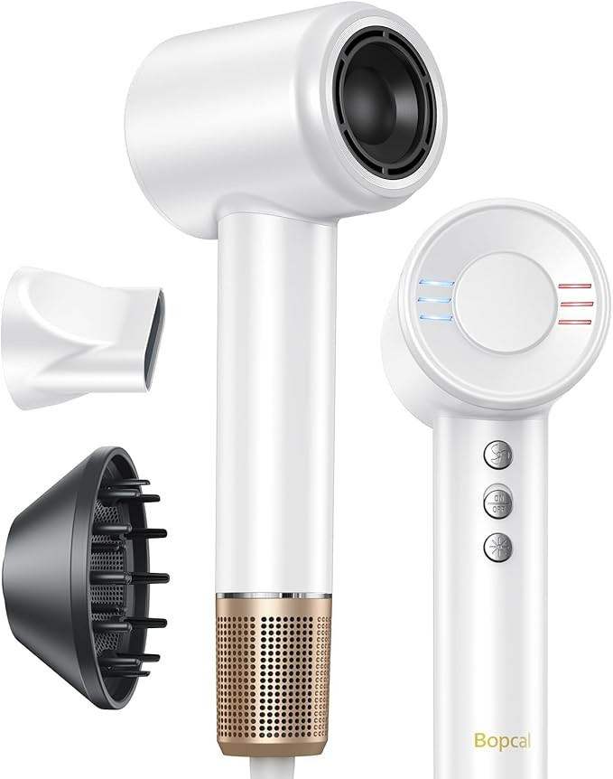 Hair Dryer - Negative Ionic Blow Dryer with 150000 RPM High Speed Brushless Motor for Fast Drying... | Amazon (US)