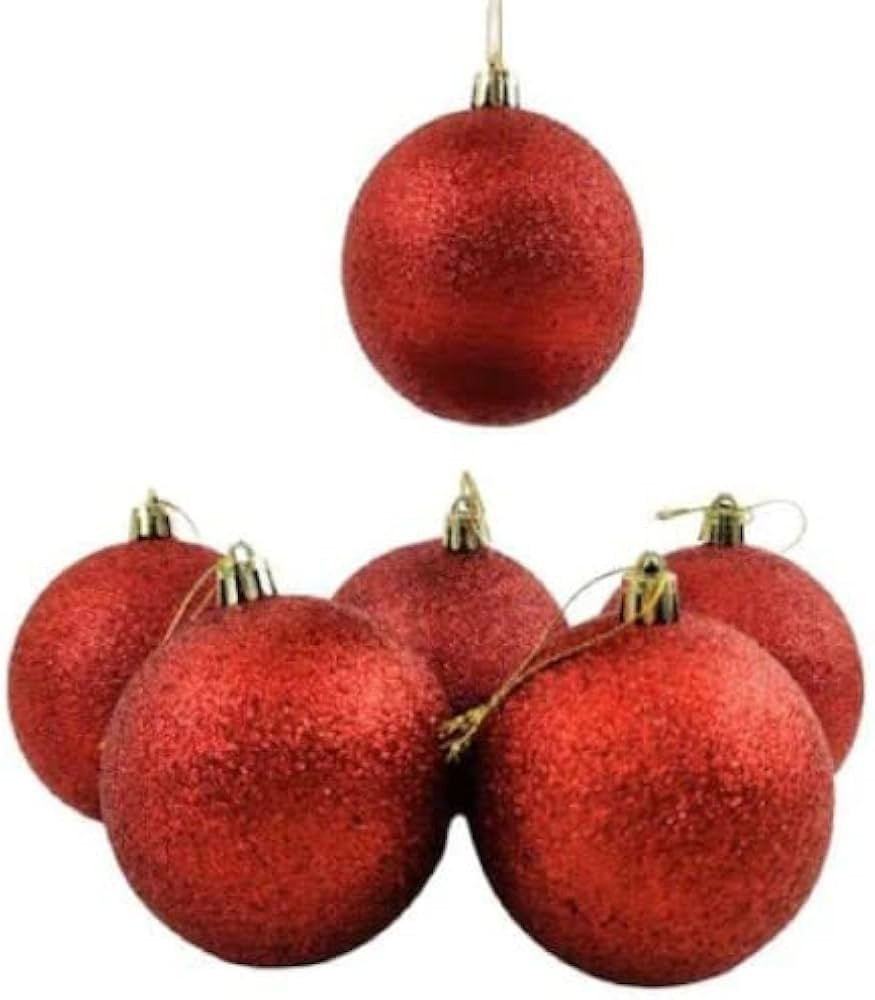 Kit Bola De Natal Enfeite Luxo Glitter Decoração De Natal - Diversas Cores Árvores Guirlandas ... | Amazon (BR)