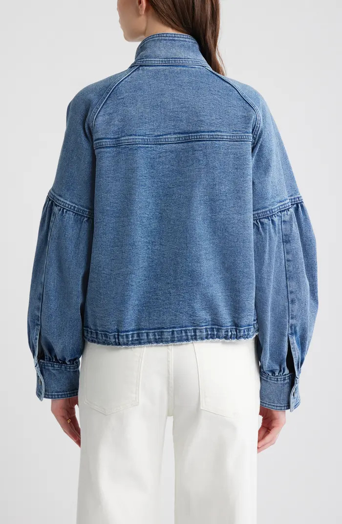 Blouson Sleeve Denim Jacket | Nordstrom