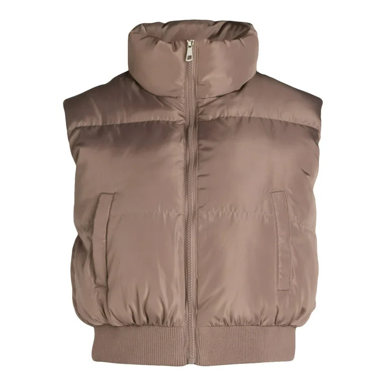 Liv & Lottie Juniors’ Cropped Puffer Vest, Sizes S-XL | Walmart (US)