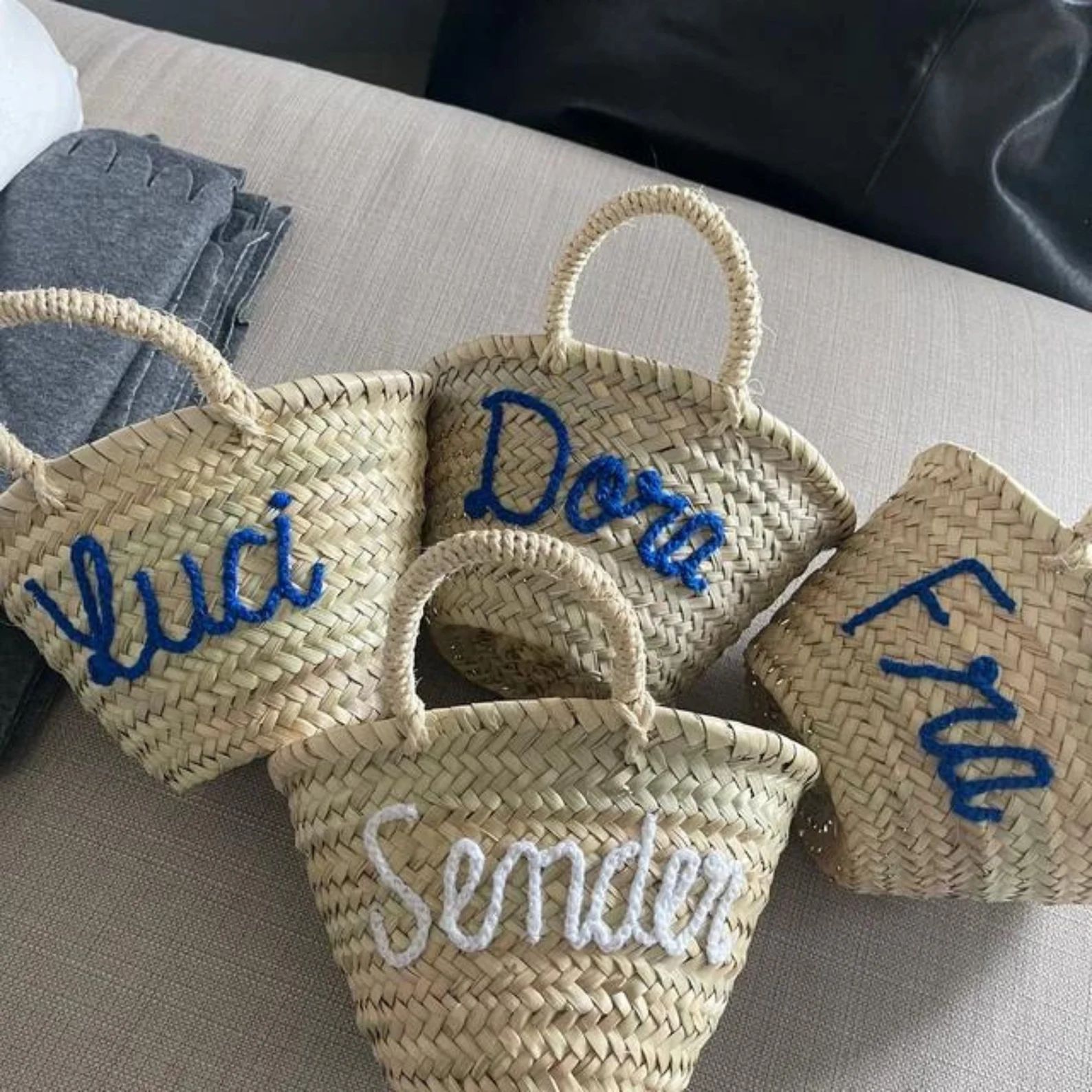PERSONALIZED straw moroccan basket,bridal shower bags,customized straw bags,custom beach bag,stra... | Etsy (US)