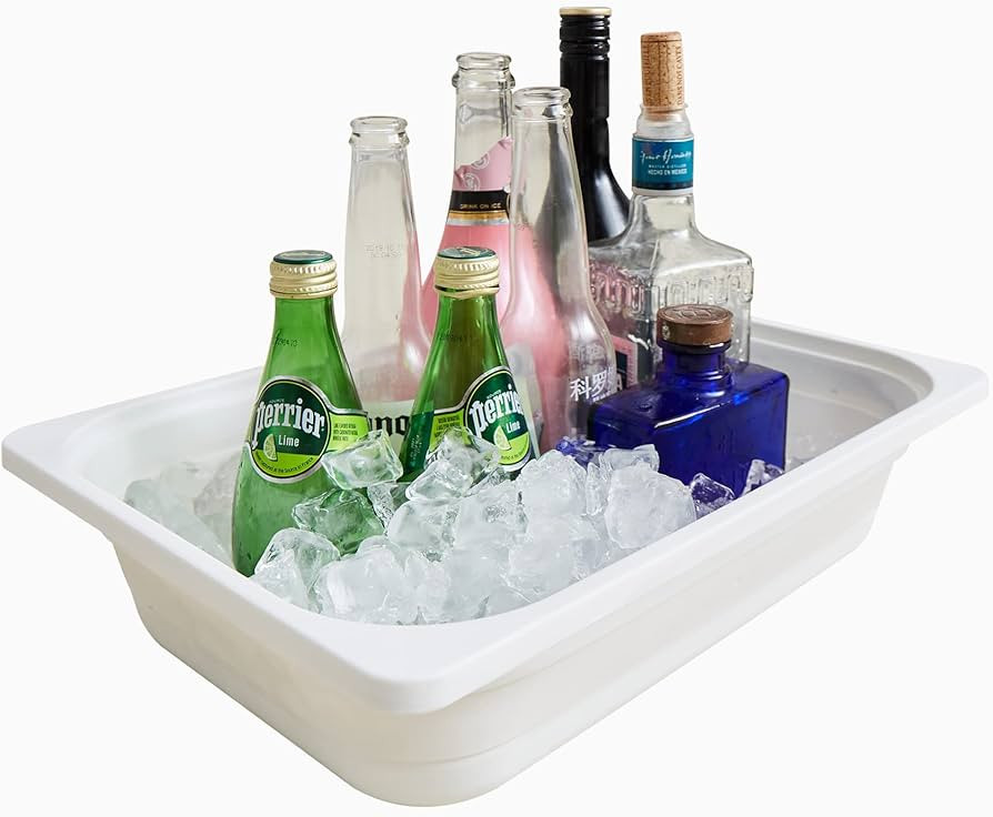 DISHWASHER SAFE: This portable, collapsible dish tub features raised feet that allow water to flo... | Amazon (US)