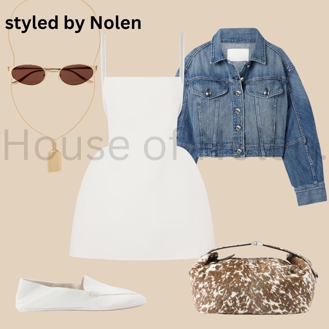 Spring 2026 Look 16.

white dress. denim jacket. cow print bag.
calvin klein never needed to explain himself —
and neither does this.
clean until it isn't. that's the point.

styled by nolen 🤍

#StyledByNolen #zoekravitz #CalvinKlein #CKCollection #SpringStyle #SpringOOTD #FlatLayStyling #OutfitInspo #FashionStylist #NYCStylist #NYCFashion #NYCStyle #EditorialStyle #LuxeStyle #WhiteDress #DenimJacket #SpringFashion #FashionFlatlay #StyleInspiration #OOTDInspo #MinimalistFashion #StyleEdit #CuratorsOfInstagram #FashionContent #DressWithIntent

#LTKdayinmylife #LTKootd #LTKgrwm