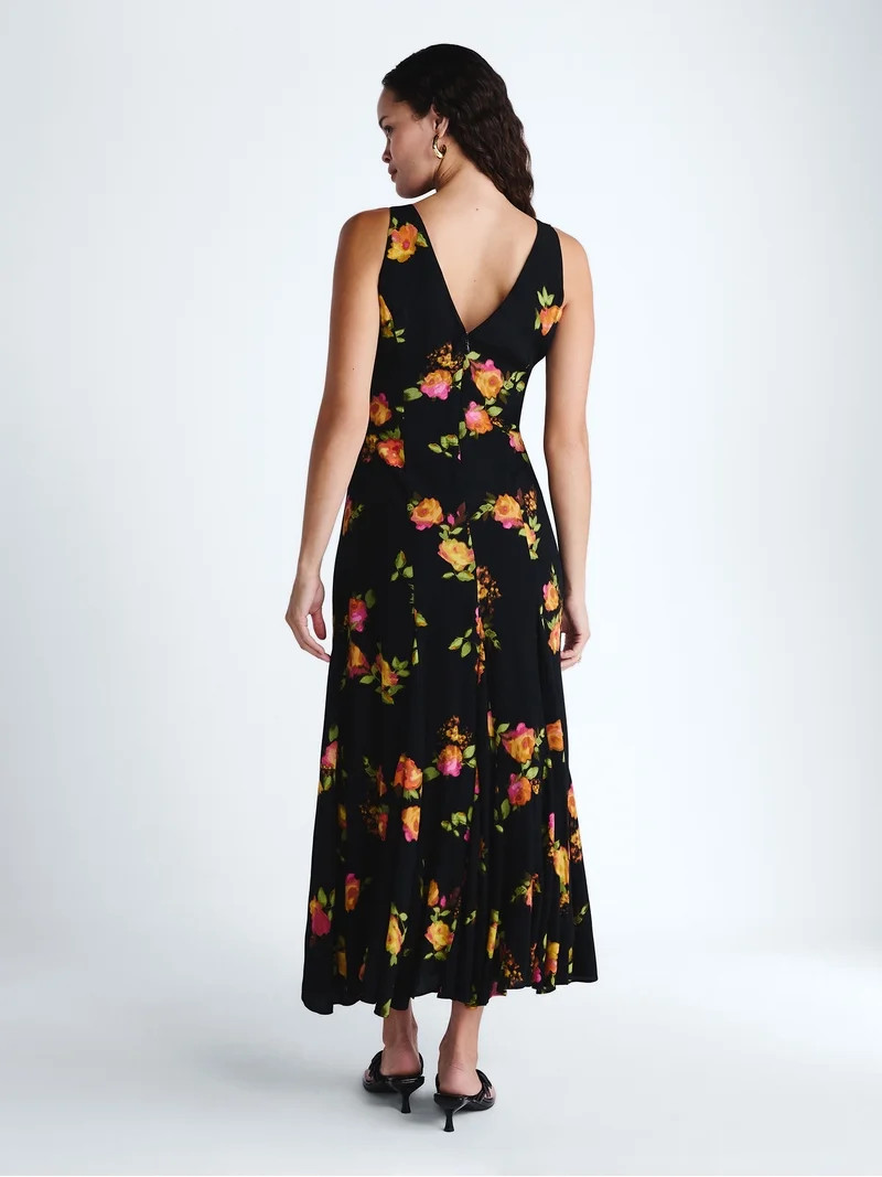 Scoop Women's and Women's Plus Maxi Godet Dress, Sizes 0-26W | Walmart (US)