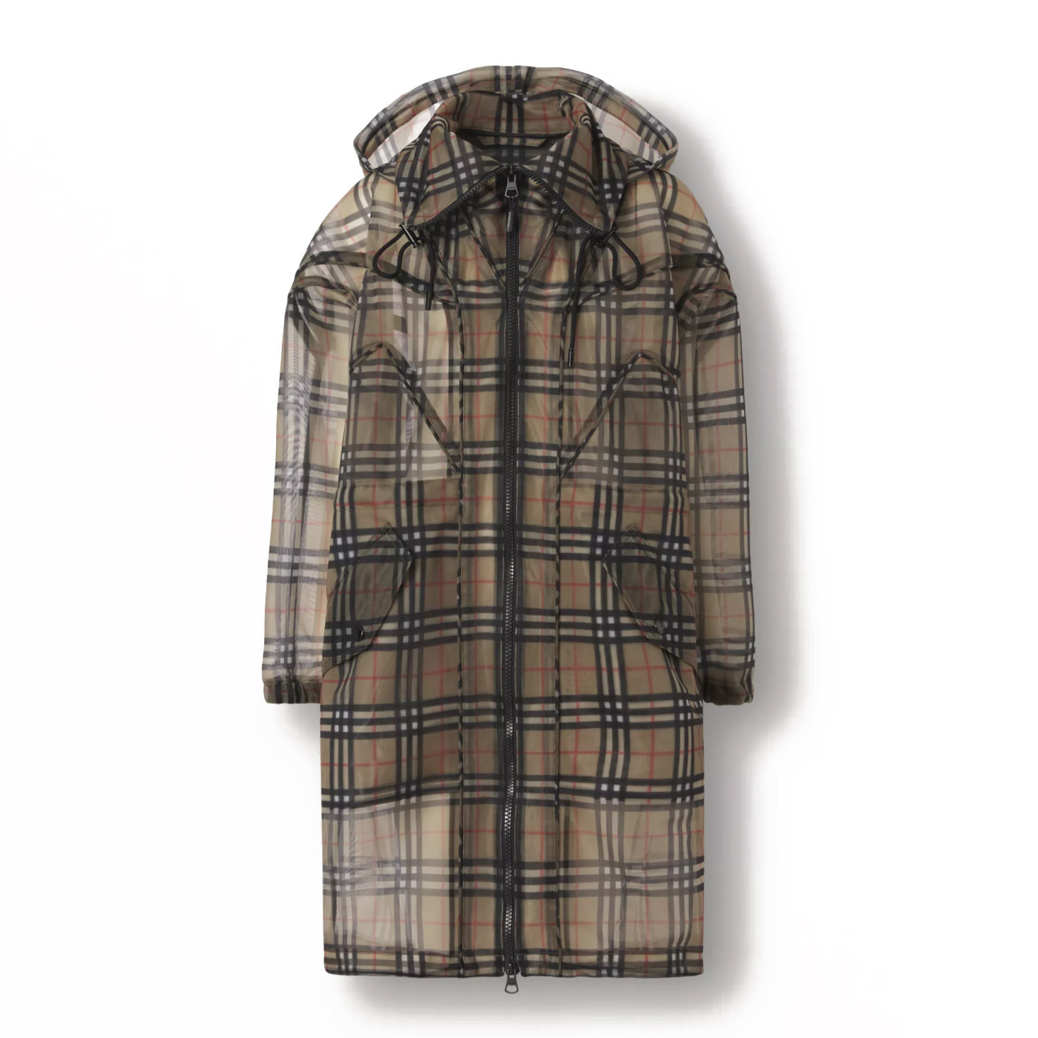 Men's Burberry Vintage Check Mesh Parka in Jacket Archive Beige | StockX