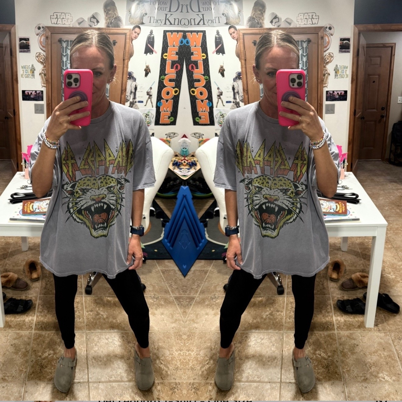 Def Leppard tee + comfy leggings + Birkenstock clogs = effortless vibes 😎
But here’s your reminder today: comfort doesn’t mean complacency. Keep walking in faith, even when the path feels uncertain — God’s got every step covered.

“The Lord will fight for you; you need only to be still.” – Exodus 14:14

#FaithOverFear #OOTD #ChristianStyle #OutfitInspo #FaithAndFashion #JesusLover #WomenOfFaith #StyleWithPurpose #ComfyAndCute #DefLeppardTee #BirkenstockStyle #LeggingLife #EncouragingStyle #ChristianInfluencer #FaithBasedFashion



#LTKActive #LTKmomlife #LTKFindsUnder100