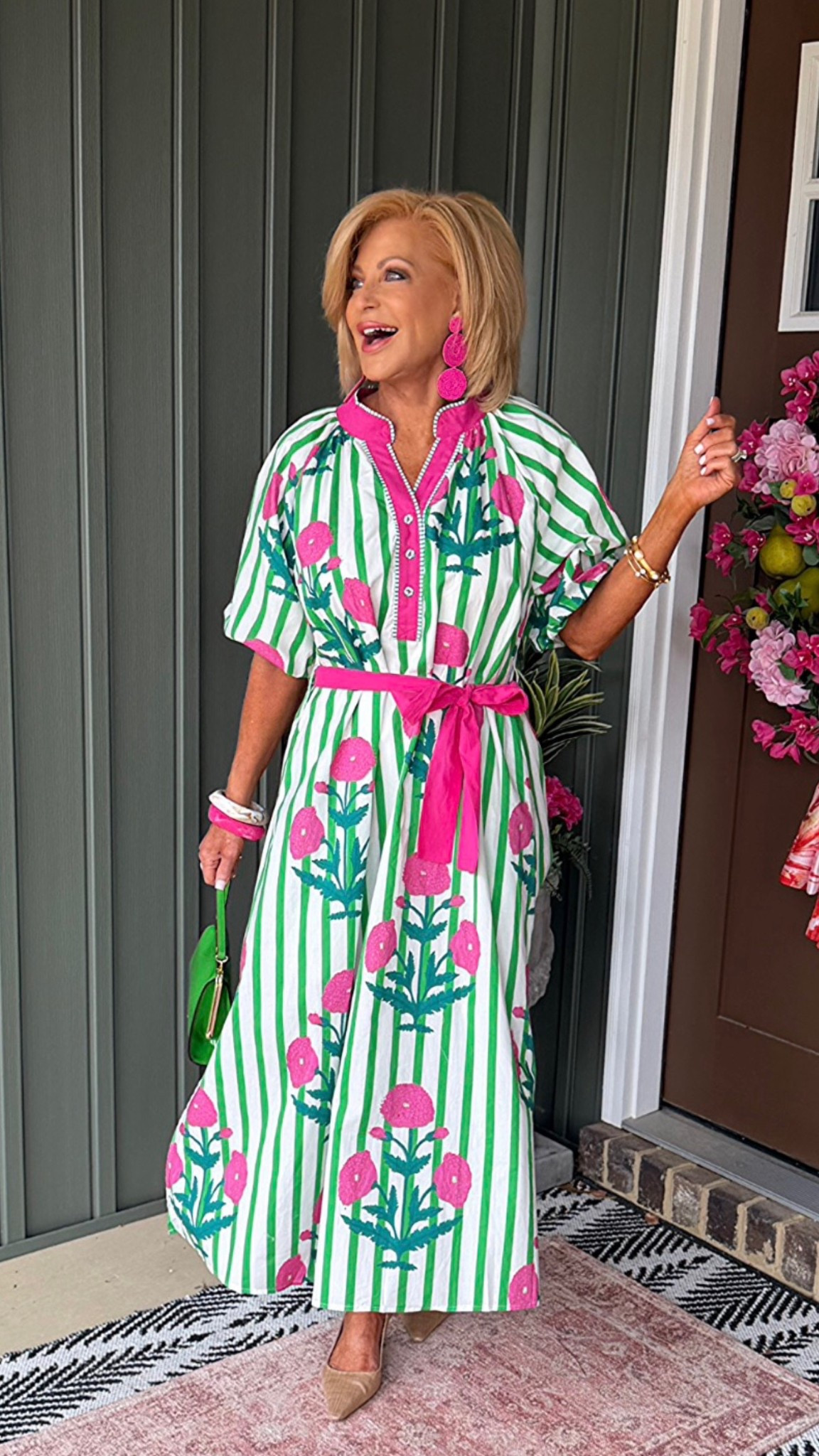 I love sharing my finds & I only share what I absolutely love!!  This dress is stunning & perfect for weddings, Easter of any spring occasion.  It looks expensive but a great price point!!  It’s tts & I’m wearing a size sm. 

#LTKTravel #LTKWedding #LTKootd