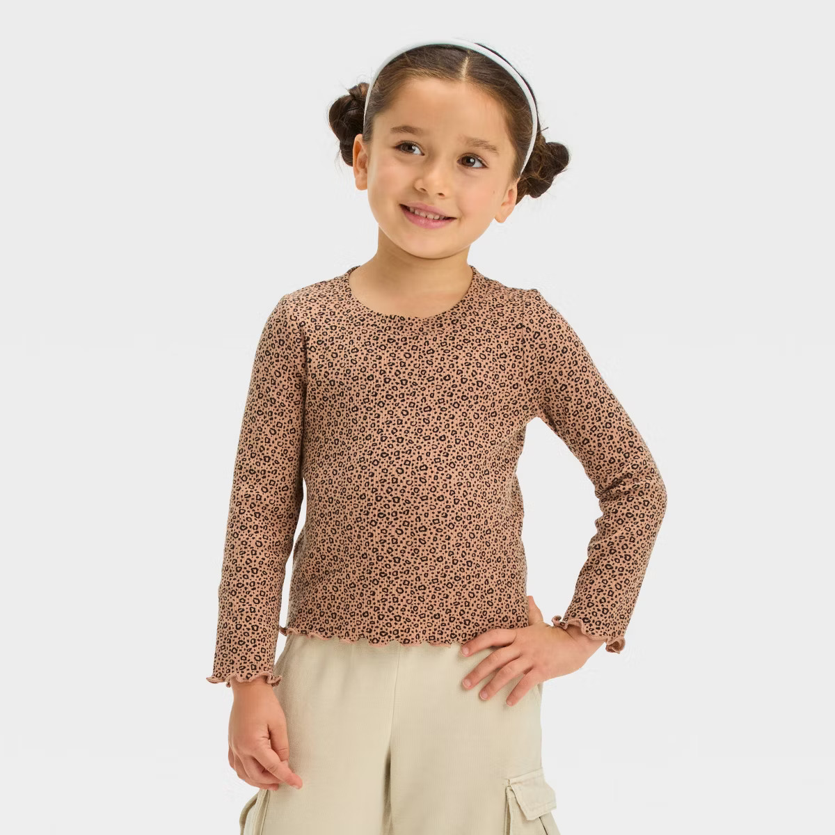Toddler Girls' Rib Long Sleeve T-Shirt - Cat & Jack™ | Target